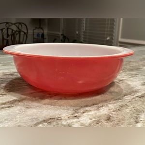 Vintage Flamingo Pink Pyrex Ovenware Bowl Casserole Baking Dish 2 Qt. 024